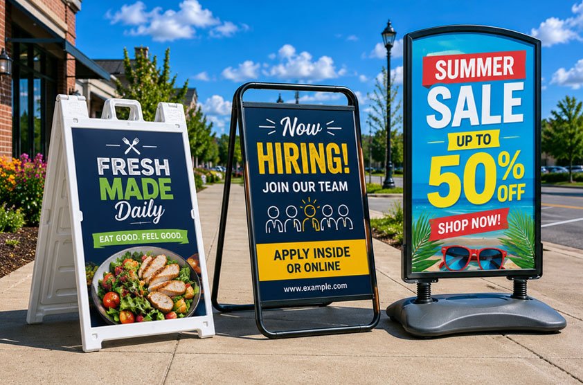 Sidewalk Sign Frames